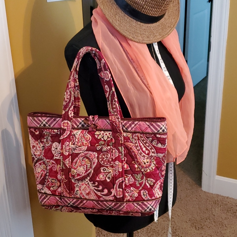 VERA BRADLEY PICCADILLY PLUM TOTE BAG